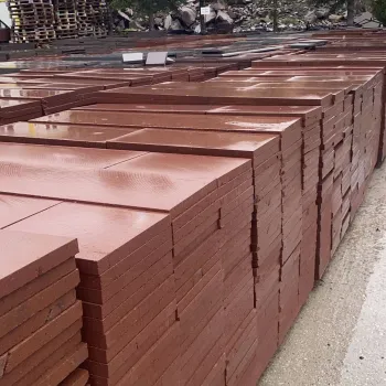 Pembe Andezit Döşeme Plak Taş | 30 cm Sabit En, Serbest Boy