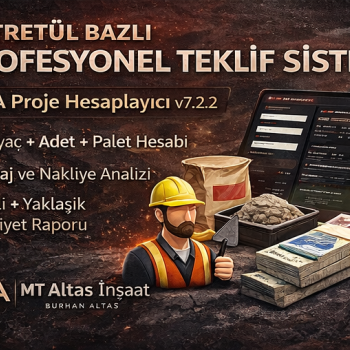Bordür Taşı Hesaplayıcı PRO | Metraj, Adet ve Maliyet Hesaplama Aracı