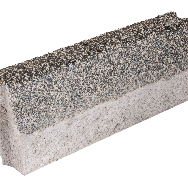 Washbeton Bordür Taşı Mıcır Desenli