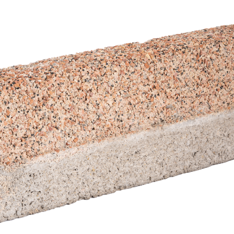 Washbeton Bordür Taşı Mıcır Desenli