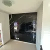 Epoksi Siyah Mermer Duvar Uygulaması