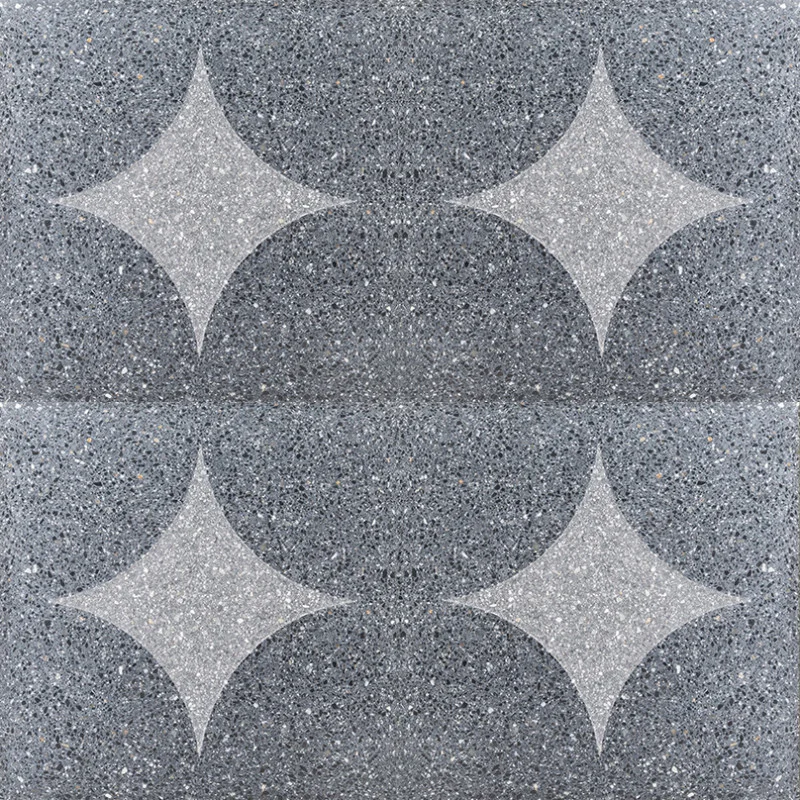 Kumlamalı Yıldız Desen Karo Taşı (30x30 / 40x40)