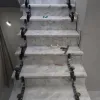 Mermer Basamak Beyaz Reng Uygulaması