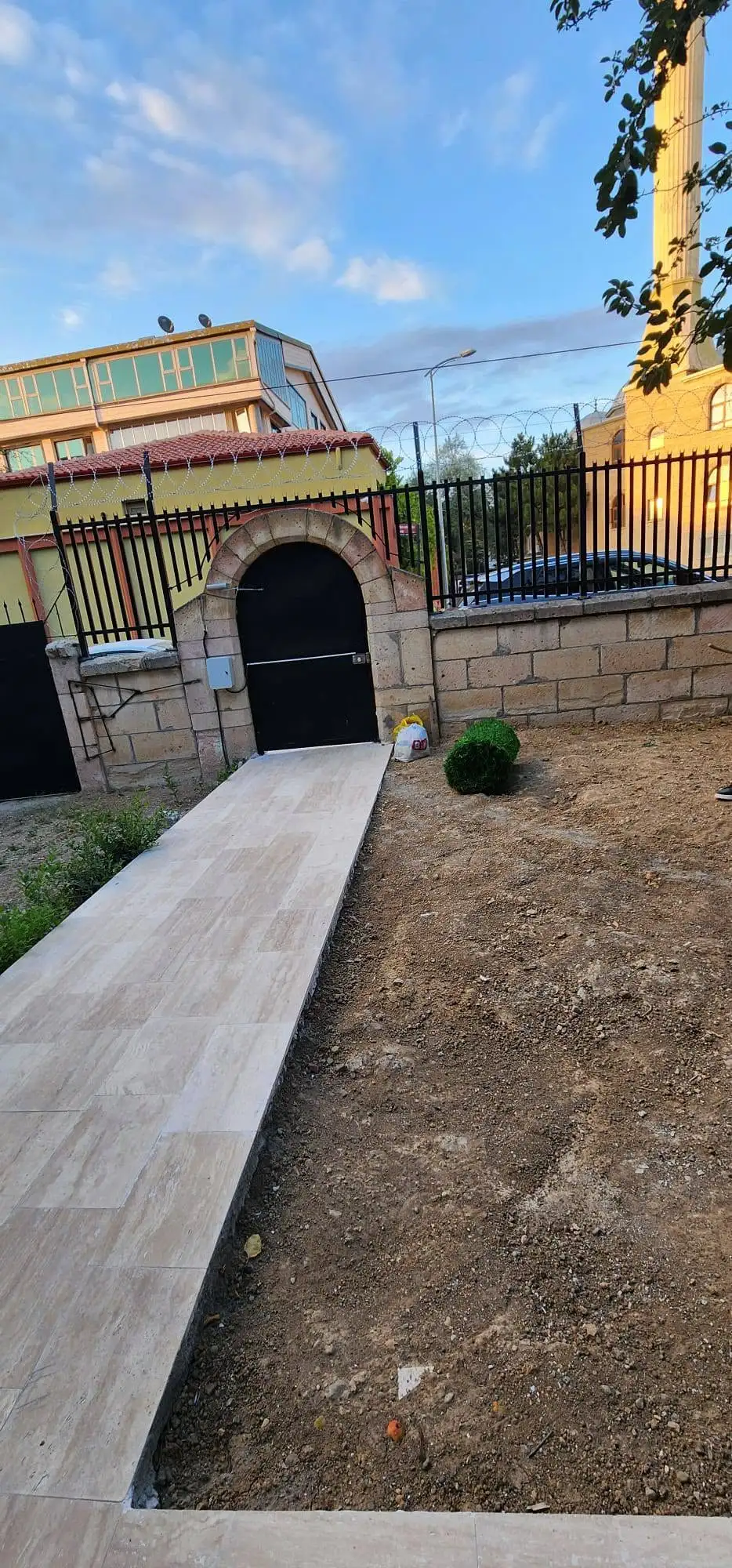 Pursaklar villa bahçe tasarımı yapay zekâ destekli peyzaj görseli